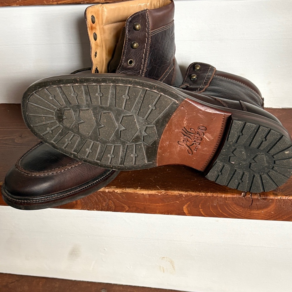Johnston & Murphy Rich Brown Leather Men's Boots - Picture 12 of 12